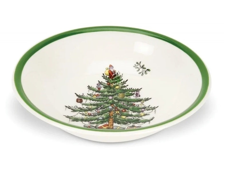 Spode Christmas Tree Schaal - Porselein - Kerstmis - Ø 20 cm