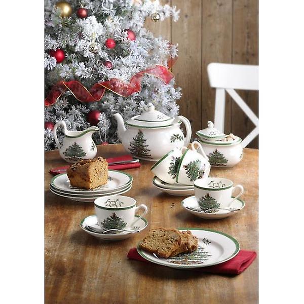 Spode Christmas Tree Taartplateau - Porselein - Kerstmis - Ø 18 cm