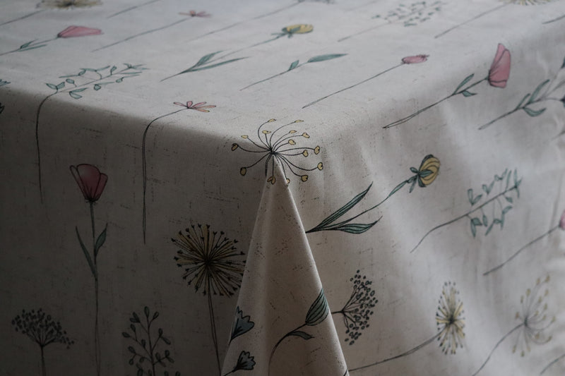 Tafelkleed - Bloemen - 80% Katoen - 20% Polyester - 250 cm x 140 cm