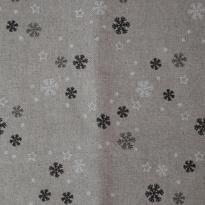 Marbella Tafelloper - Sneeuwvlokjes - 80% Katoen - 20% Polyester - 50 cm x 140 cm