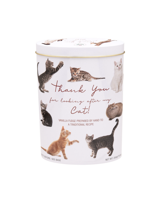 Gardiners of Scotland Thank You Cat Vanilla Fudge Blik - 250 gram