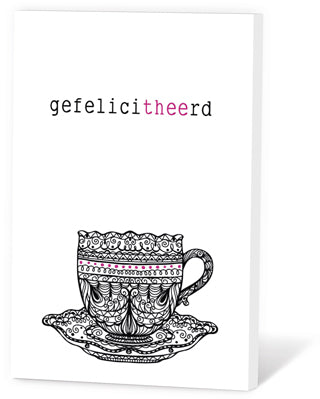 Thee in een Kaartje - Gefelicitheerd