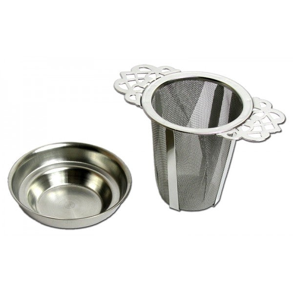 Theezeef Inclusief Lekbakje - RVS - Ø 5,5 cm