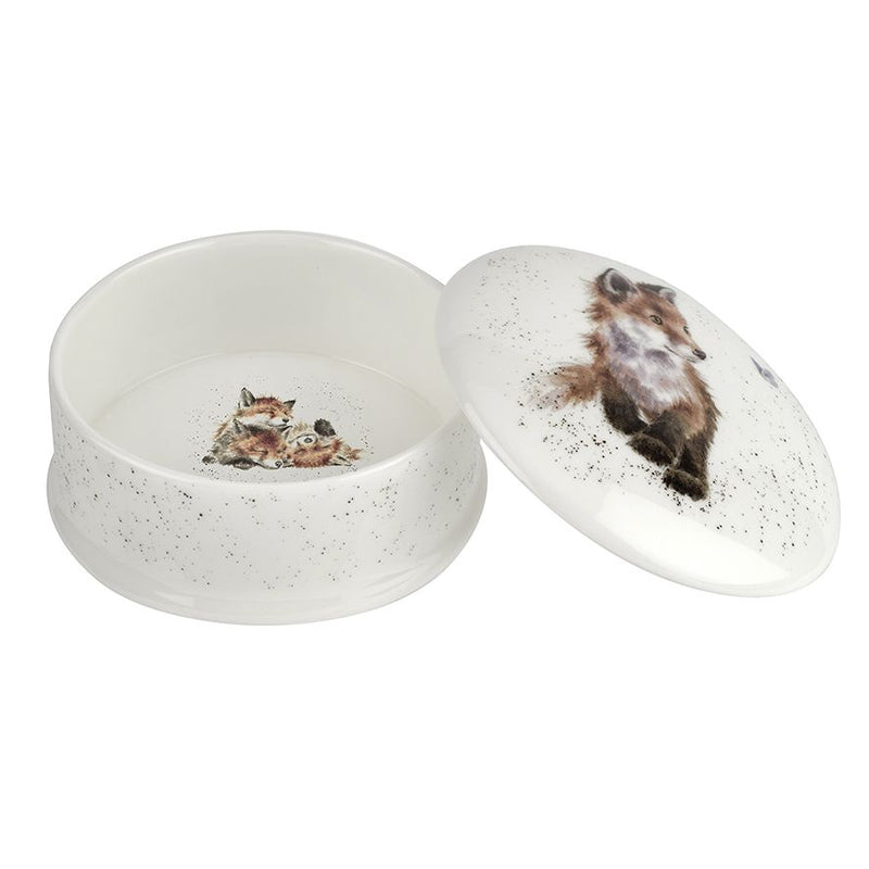 Wrendale Designs Fox Schaaltje met Deksel - Vos - Porselein - Ø 8,5 cm