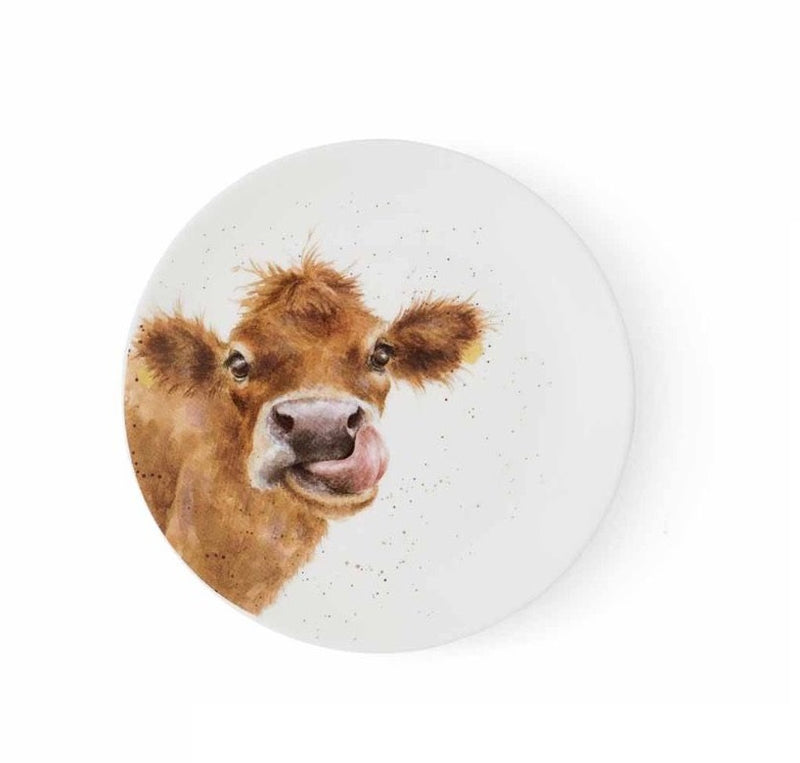 Wrendale Designs Cow Gebaksbordje - Koe - Porselein - Ø 16,5 cm
