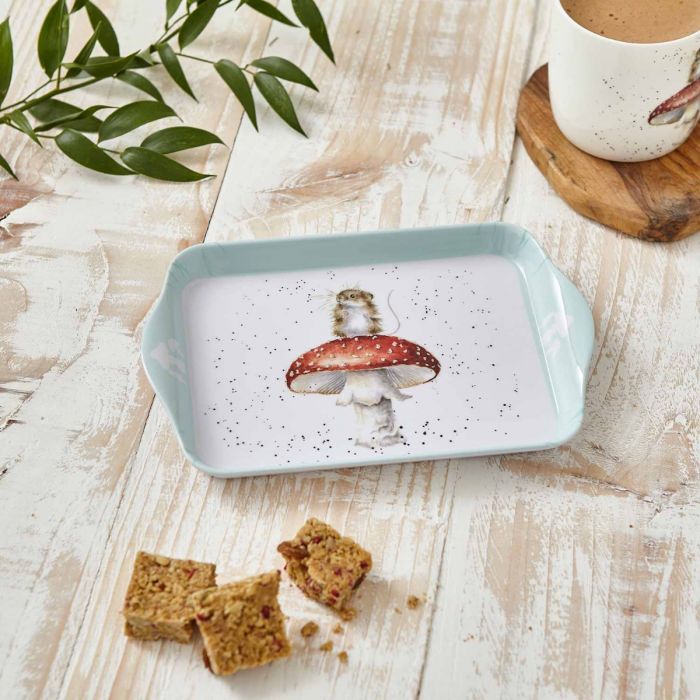 Wrendale Designs Mouse Scatter Dienblad - Muis - Melamine - 20,3 cm x 17,8 cm