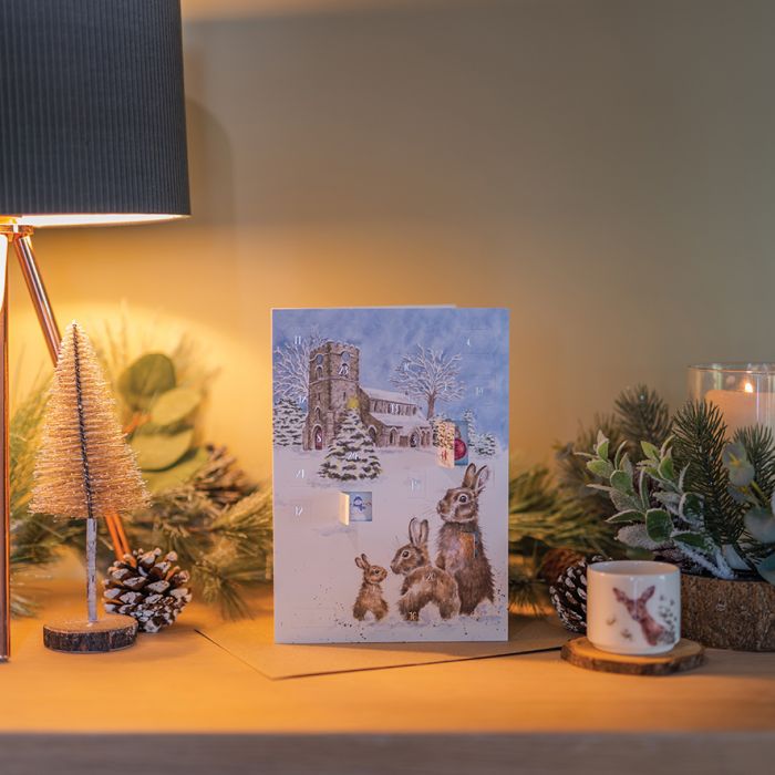 Wrendale Designs Silent Night Advent Calendar Kaart
