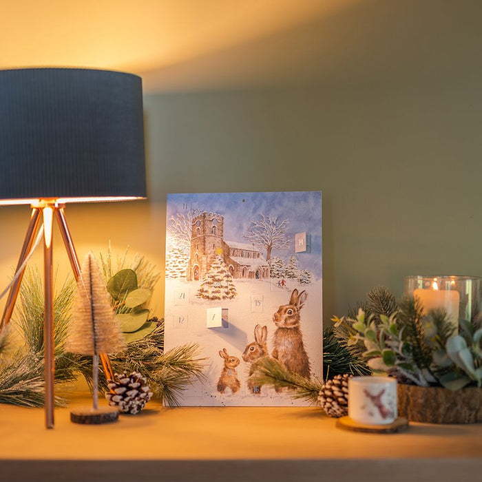 Wrendale Designs Silent Night Advent Calendar Kaart