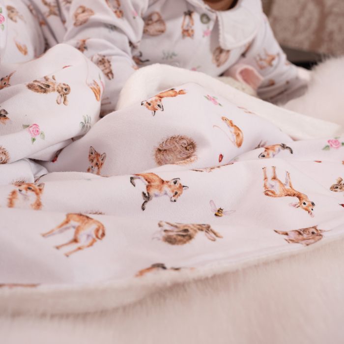 Wrendale Designs Little Forest Babydeken - 90 cm x 69 cm