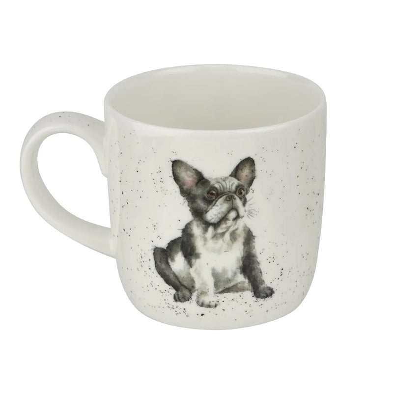 Wrendale Designs Frenchie Beker - Fine Bone China - 300 ml