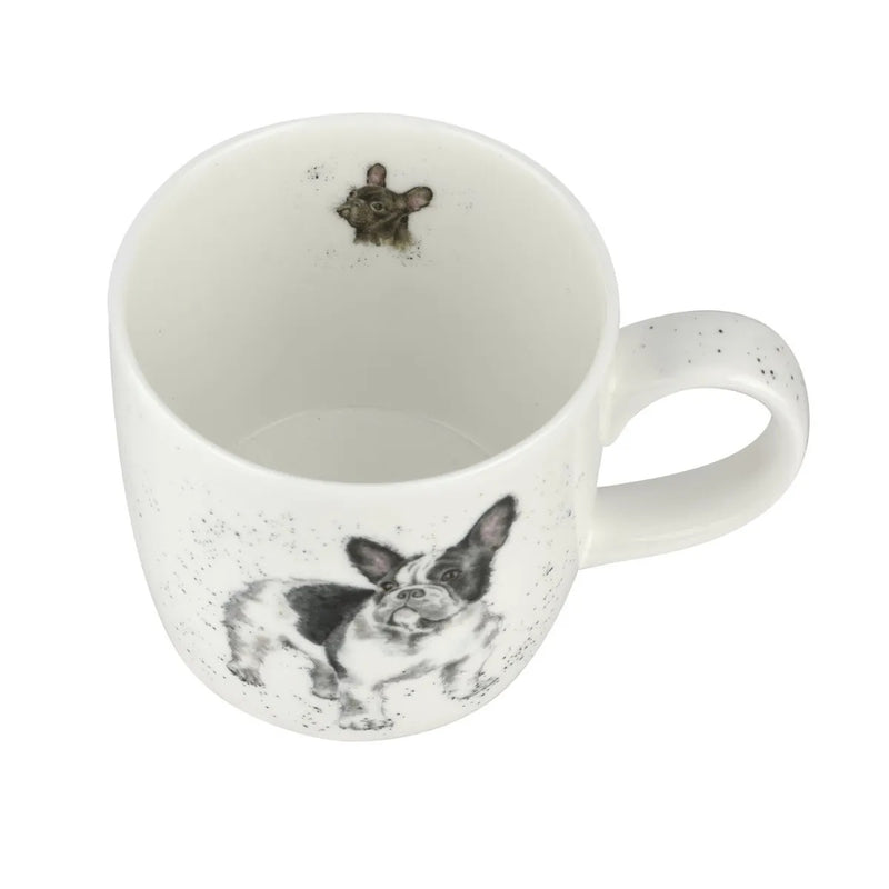 Wrendale Designs Frenchie Beker - Fine Bone China - 300 ml