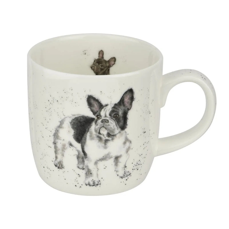 Wrendale Designs Frenchie Beker - Fine Bone China - 300 ml