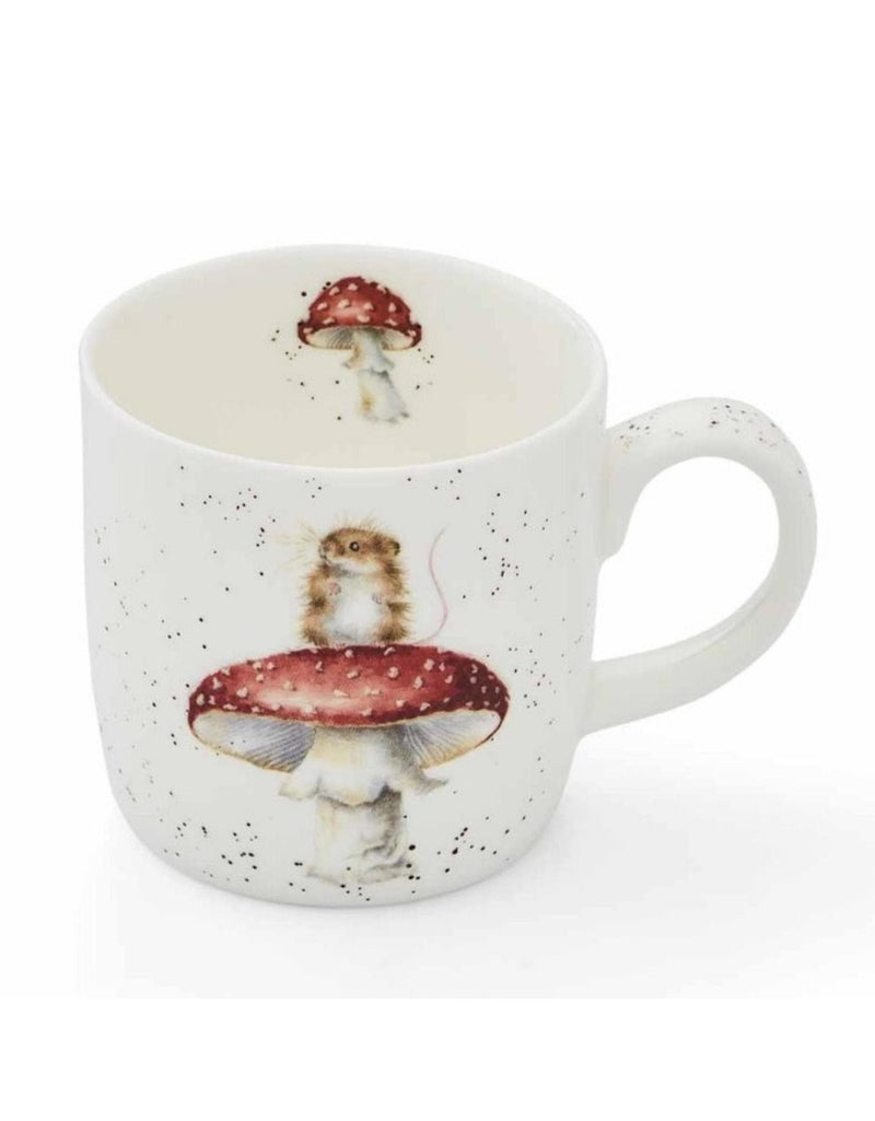 Wrendale Designs He's a Fun-Gi Beker - Fine Bone China - 300 ml
