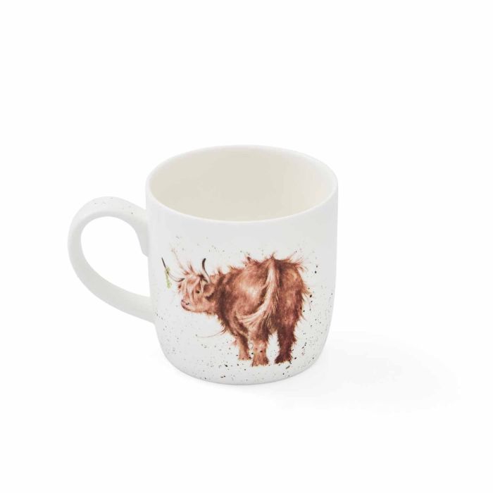 Wrendale Designs Highland Cow Beker - Fine Bone China - 300 ml
