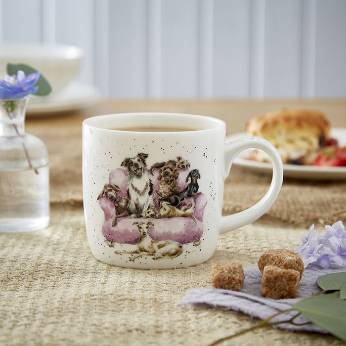 Wrendale Designs Movie Night Beker - Honden - Fine Bone China - 300 ml