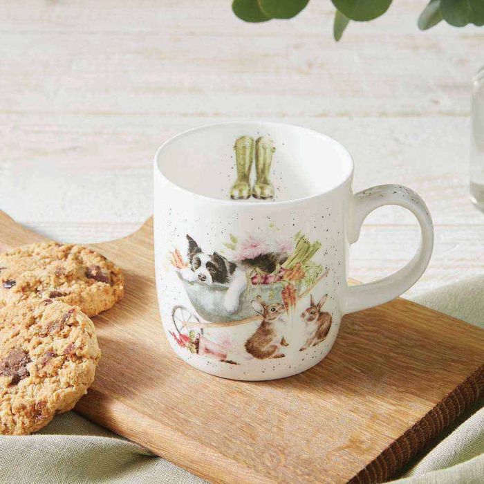 Wrendale Designs Sleeping on the Job Beker - Fine Bone China - 300 ml