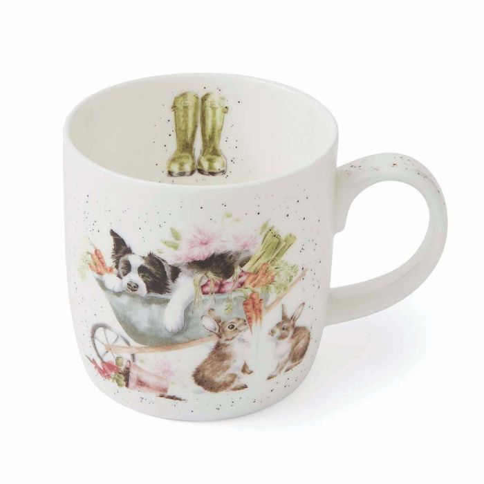 Wrendale Designs Sleeping on the Job Beker - Fine Bone China - 300 ml