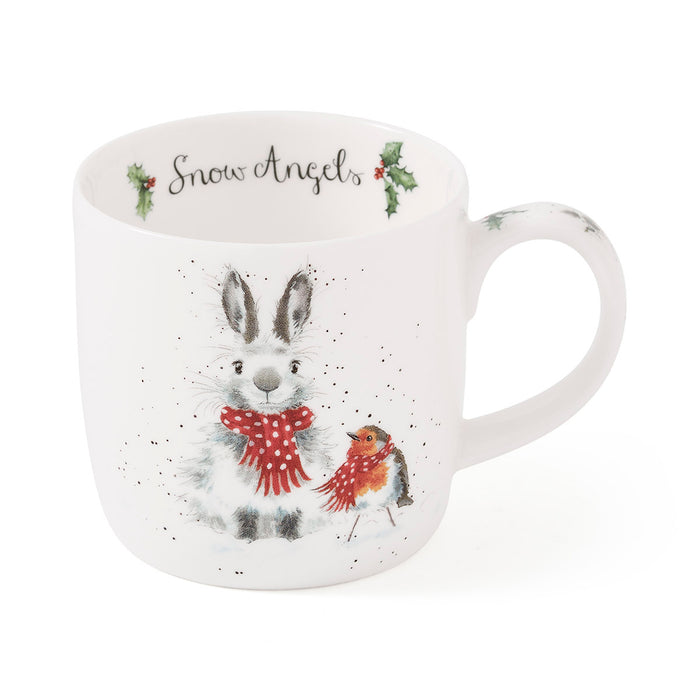 Wrendale Designs Snow Angel Beker - Fine Bone China - 300 ml