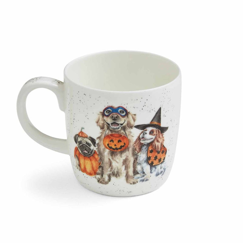Wrendale Designs Trick or Treat Beker - Honden - Fine Bone China - Halloween - 400 ml
