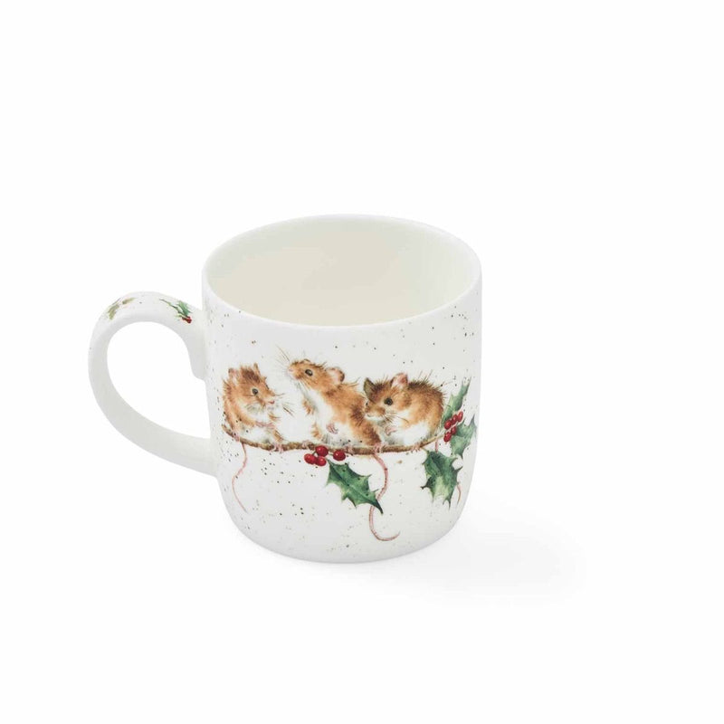 Wrendale Designs Winter Mice Beker - Muisjes - Fine Bone China - 300 ml