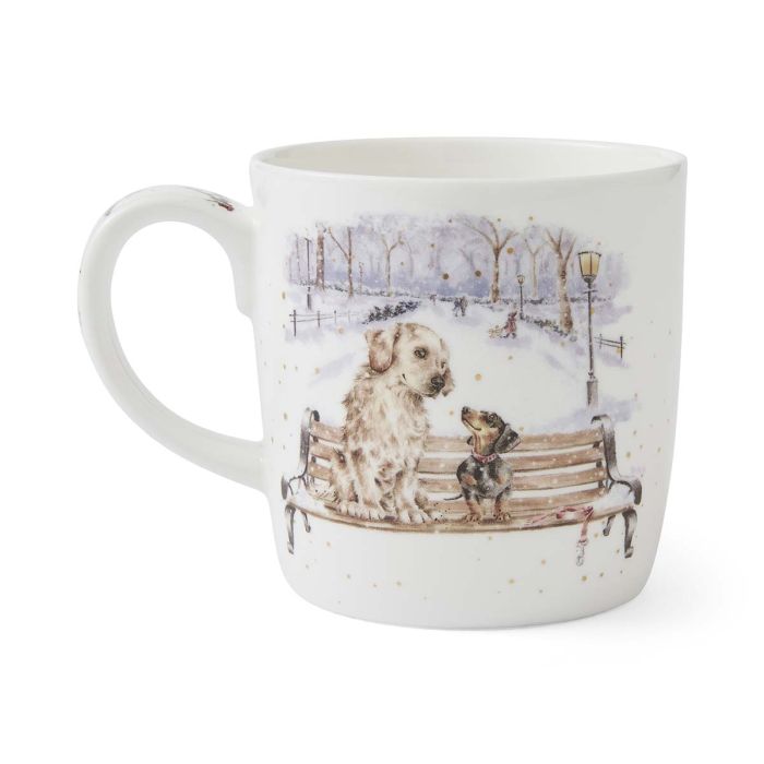 Wrendale Designs Winter Walks Beker - Limited Edition 2025 - Fine Bone China - 400 ml