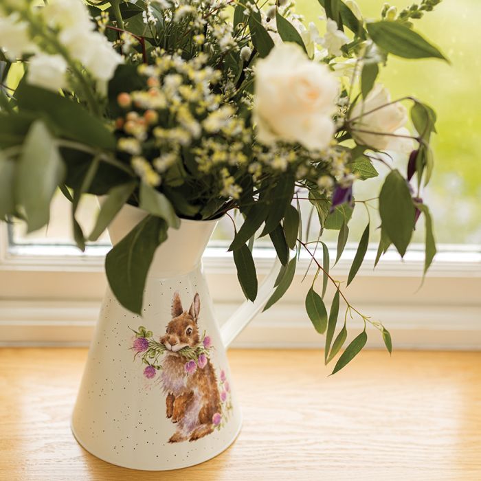 Wrendale Designs Head Clover Heels Bloemenkan - Koolstofstaal