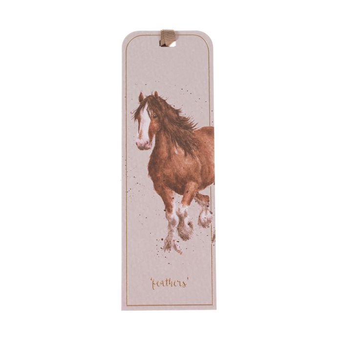 Wrendale Designs Feathers Boekenlegger - Paard - 5 cm x 15 cm