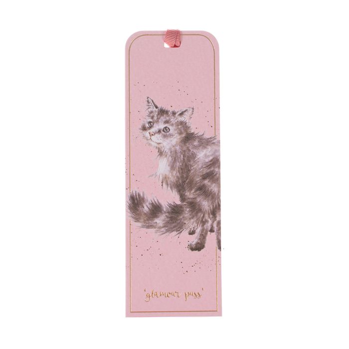 Wrendale Designs Glamour Puss Boekenlegger - Kat - 5 cm x 15 cm