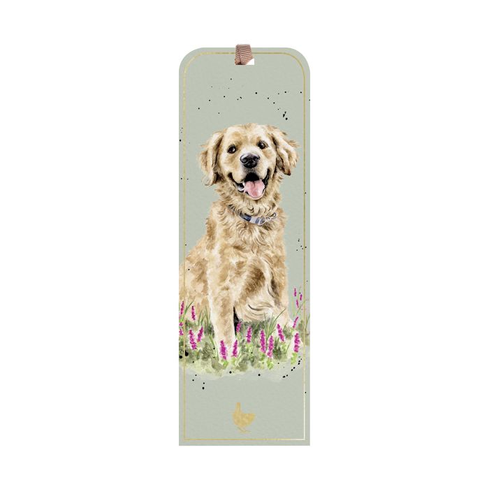 Wrendale Designs Golden Moments Boekenlegger - Hond - 5 cm x 15 cm