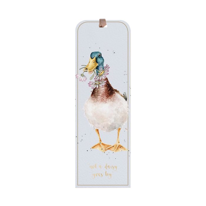 Wrendale Designs Not a Daisy Goes By Boekenlegger - Eend - 5 cm x 15 cm