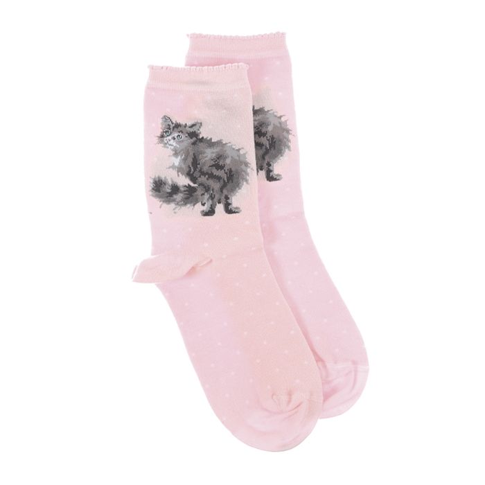 Wrendale Designs Glamour Puss Damessokken