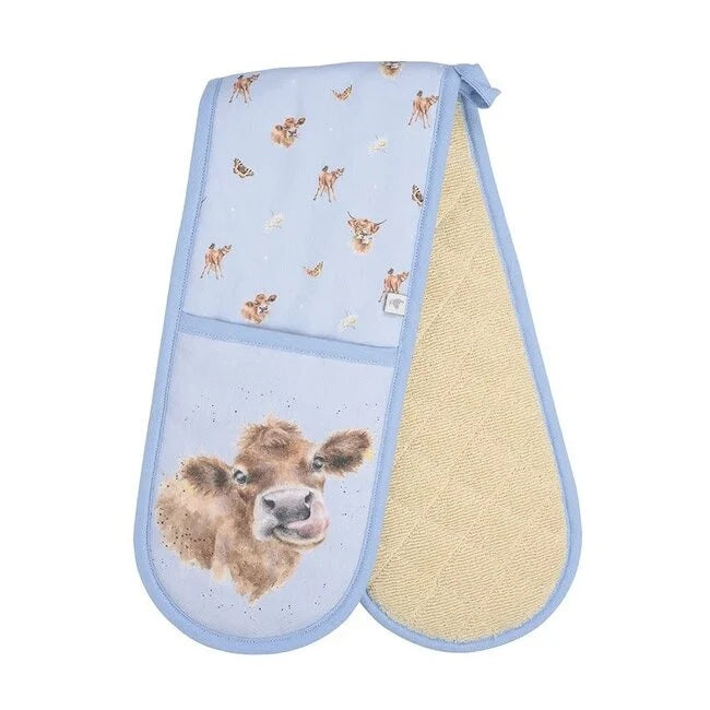 Wrendale Designs Farmyard Friends Dubbele Ovenwant - 89 cm x 18 cm