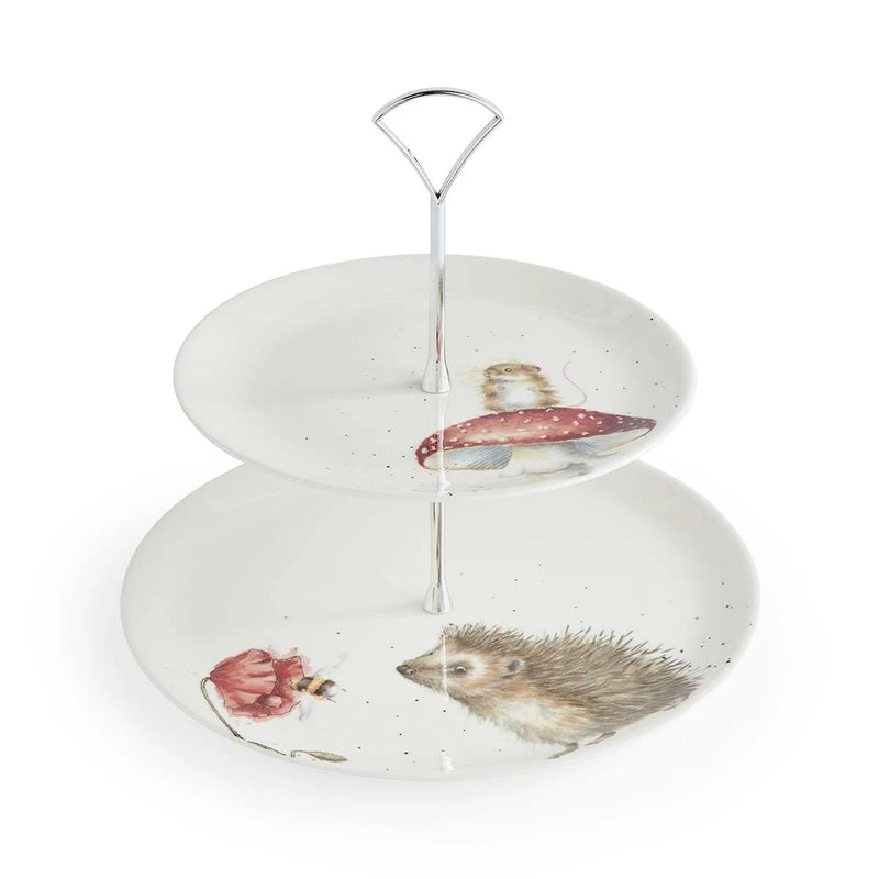 Wrendale Designs Etagère - Porselein/Metaal - 2 Laags