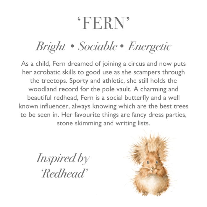 Wrendale Designs Fern Pluche Dier - Eekhoorn