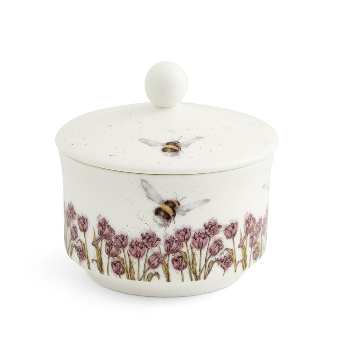 Wrendale Designs Flight of thr Bumblebee Suikerpot - Fine Bone China - 10 cm x 10 cm