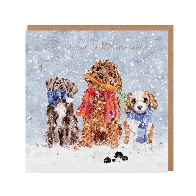 Wrendale Designs Do You Wanna Build a Snowman? Kaart