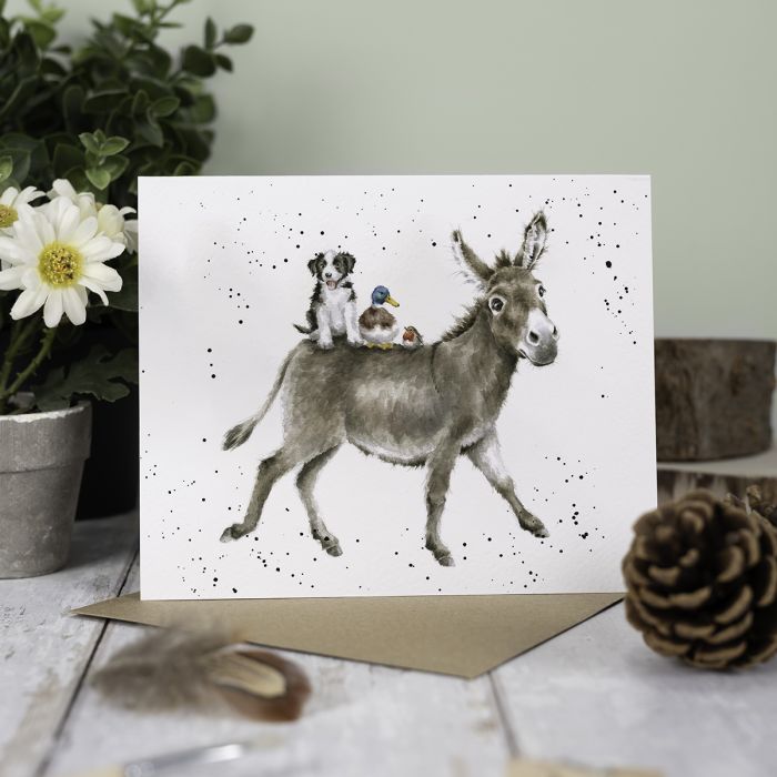 Wrendale Designs The Donkey Ride Kaart