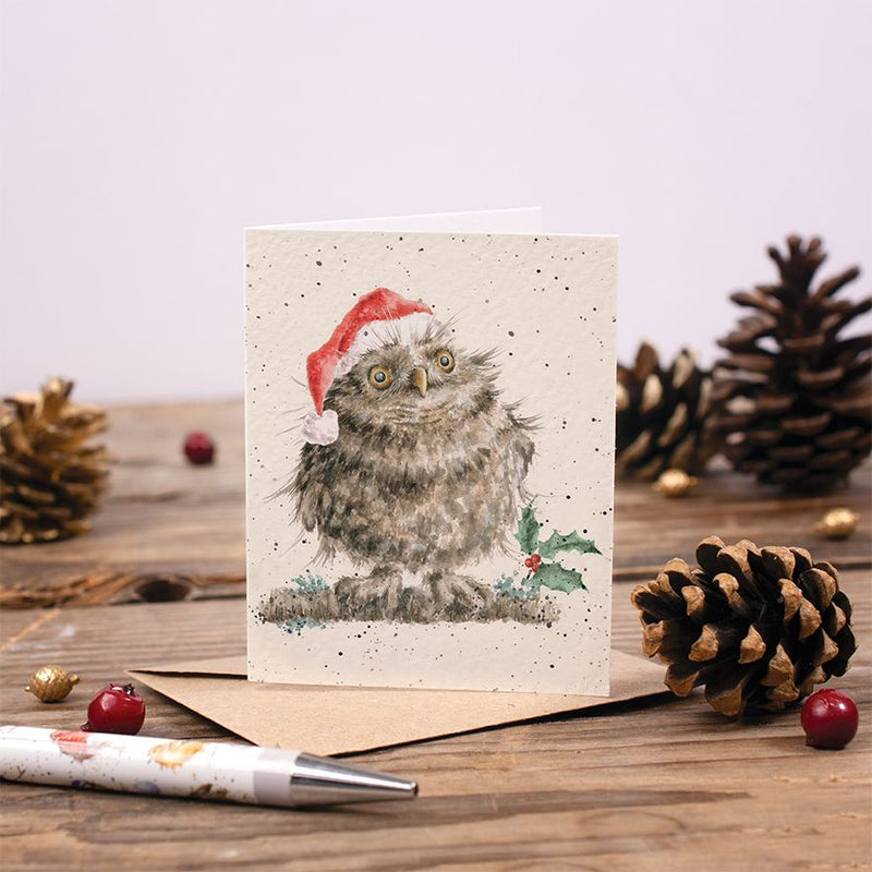 Wrendale Designs Christmas Owl Kaartje