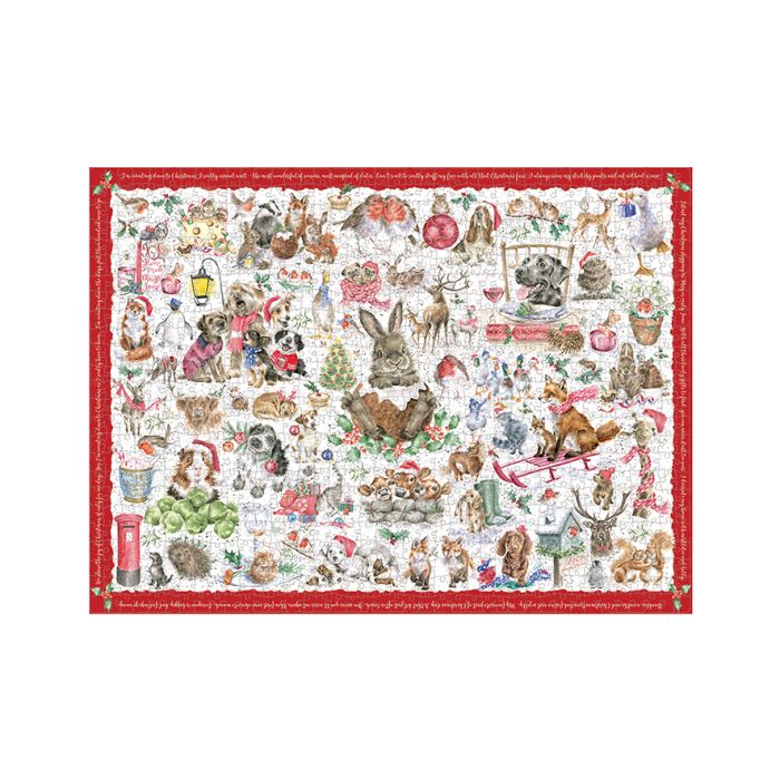 Wrendale Designs The Country Set Christmas Legpuzzel - 1000 Stukjes