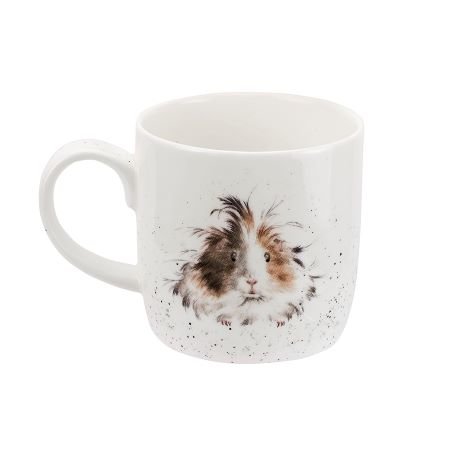 Wrendale Designs Lettuce be Briends Beker - Cavia - Fine Bone China - 300 ml