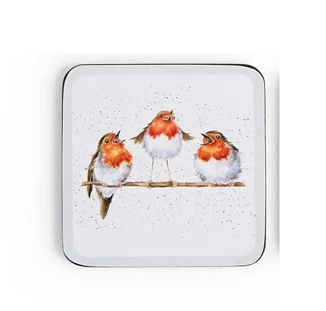 Wrendale Designs Festive Friends Onderzetter - 10,5 cm x 10,5 cm