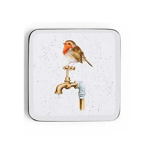 Wrendale Designs Festive Friends Onderzetter - 10,5 cm x 10,5 cm