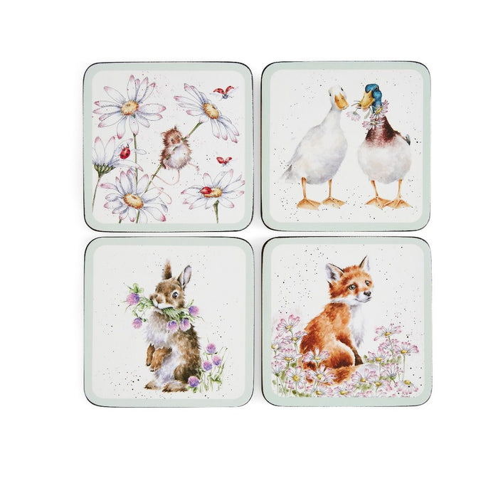 Wrendale Designs Onderzetter - Muisje - 10,5 cm x 10,5 cm