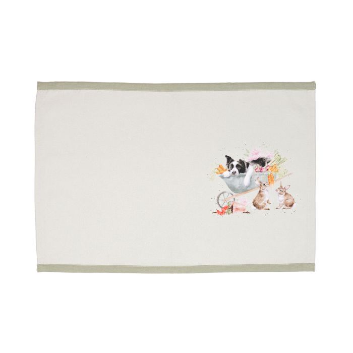 Wrendale Designs Garden Friends Placemat - Set van 4 - 100% Katoen - 30,5 cm x 45 cm