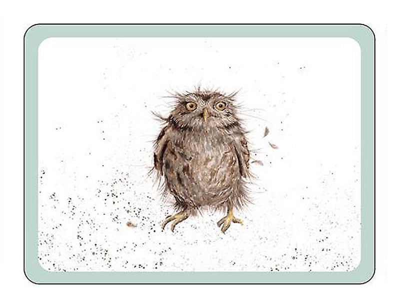 Wrendale Designs Country Set Placemat - Uil - 30,5 cm x 23 cm