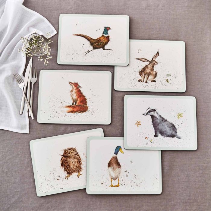 Wrendale Designs Country Set Placemat - Das - 30,5 cm x 23 cm