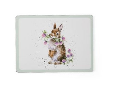 Wrendale Designs Wildflower Placemat - Konijn - 30,5 cm x 23 cm