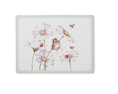 Wrendale Designs Wildflower Placemat - Muisje - 30,5 cm x 23 cm