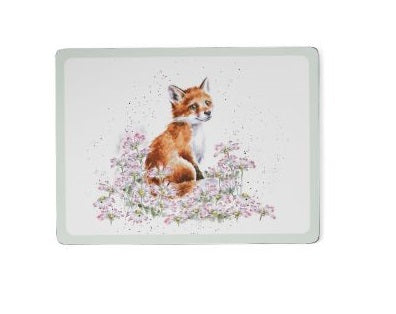 Wrendale Designs Wildflower Placemat - Vos - 30,5 cm x 23 cm