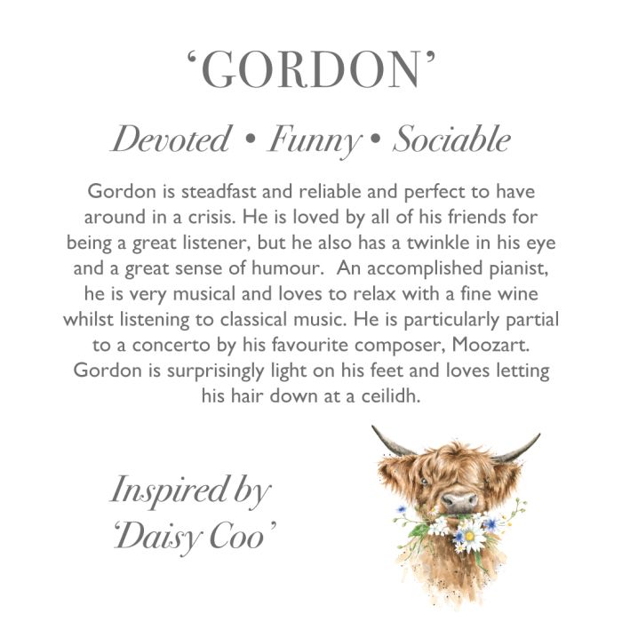 Wrendale Designs Gordon Pluche Dier - Highland Koe